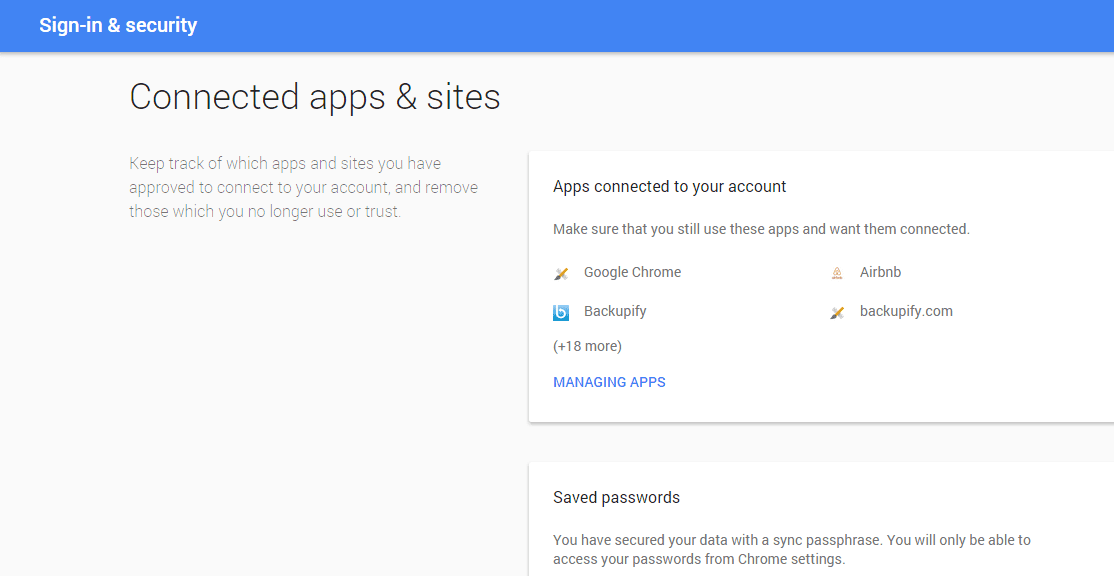 Setting up Google Drive security