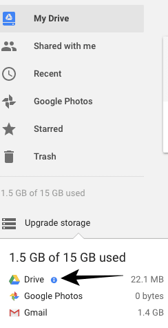 Google Drive - Drive cleanup