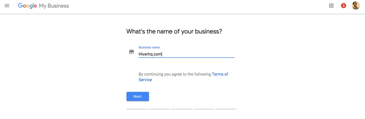 Google My business - log in