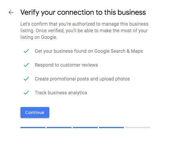 Google My Business - set up