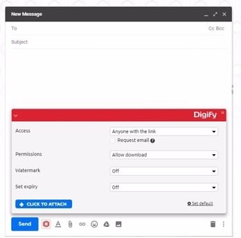 digify - chrome extension to track attachments 