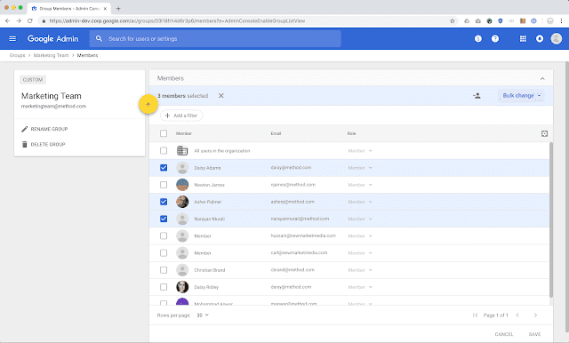 Create groups for your users in Google Workspace