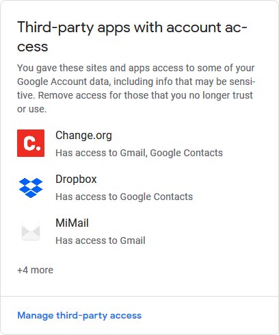 secure gmail - third party access