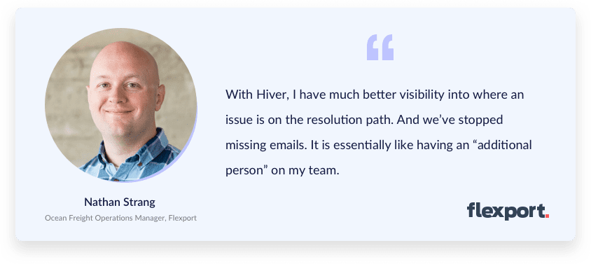 Hiver customer testimonial