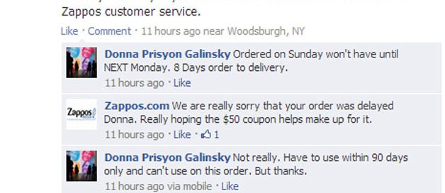 zappos customer service example