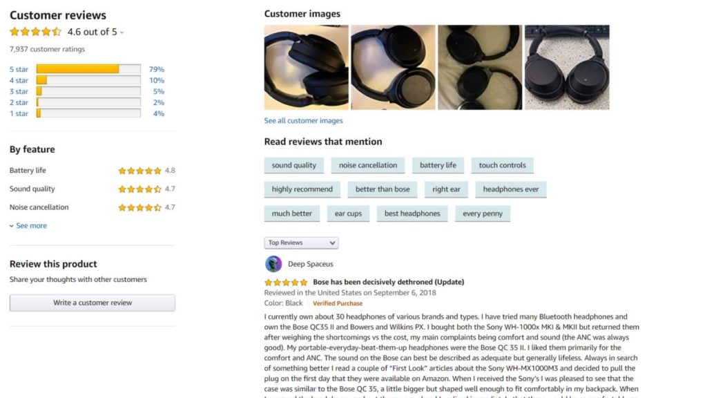 Amazon Reviews to improve customer experience