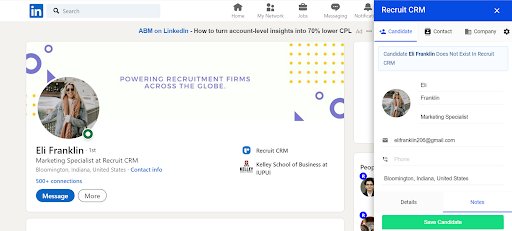 Chrome extension for real estate teams - Recruit CRM
