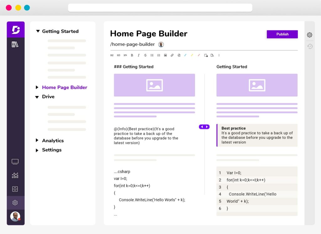 Document360 knowledge base software