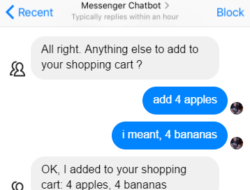 An example of a poor chatbot experience. In this instance, the bot is not able to understand informal conversations.