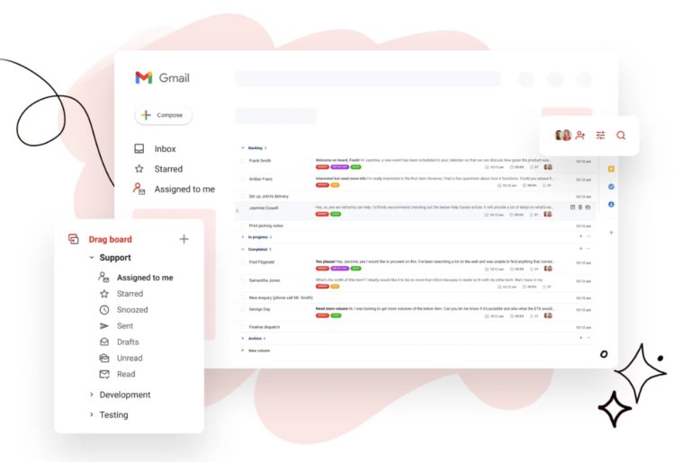 Streamline workflows on Gmail using Drag