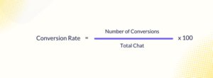 Measuring conversion rate