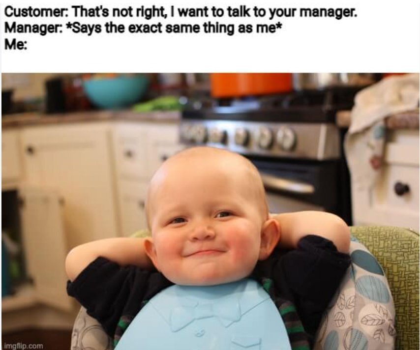 Let me speak to your manager scenario