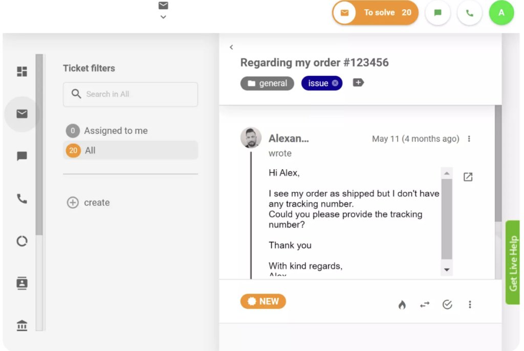 LiveAgent's Mobile Help Desk