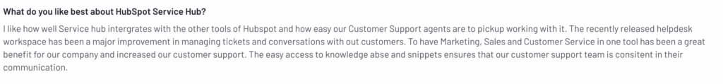 HubSpot Service Hub is the perfect customer support solution for businesses already using HubSpot's Sales Hub