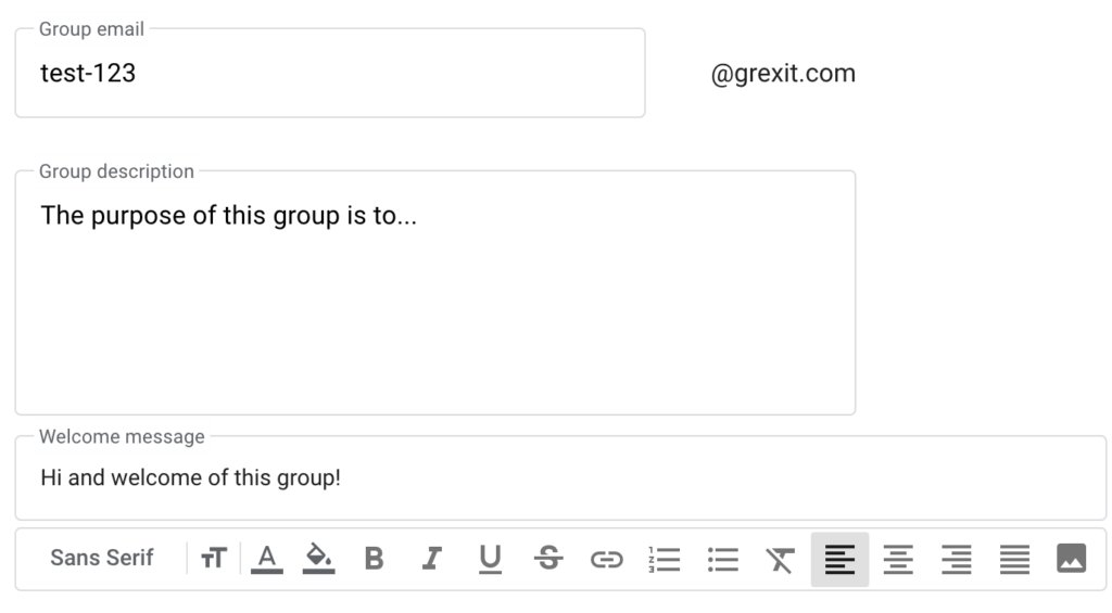 How to setup a welcome message in Google Groups