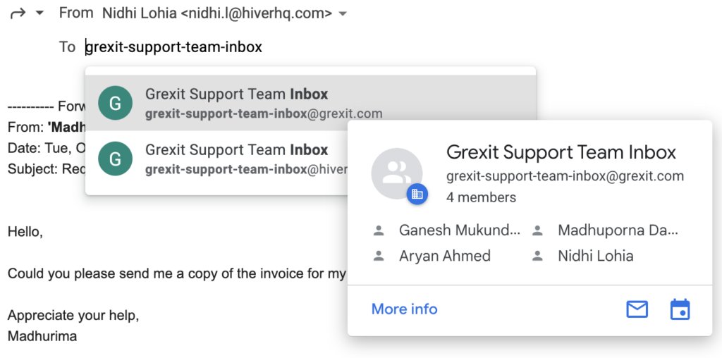 Forward an email to your Google Group inbox.