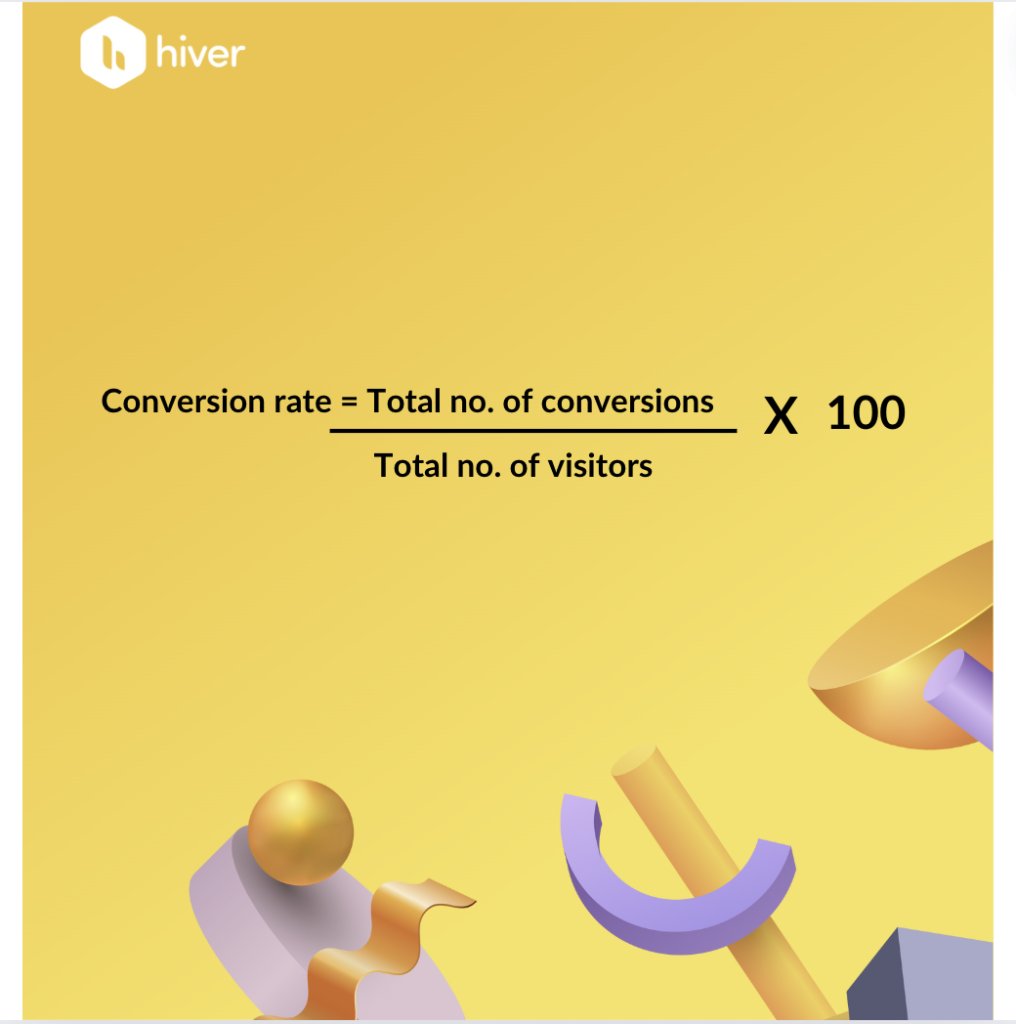 Formula to calculate conversion rate