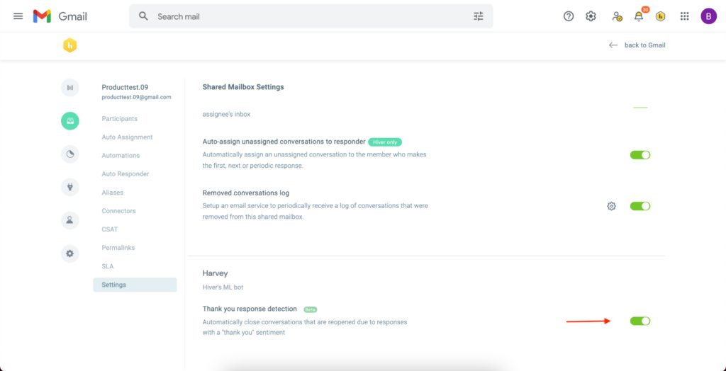 Harvey dashboard 