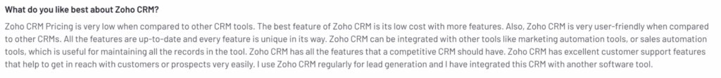 zoho crm 