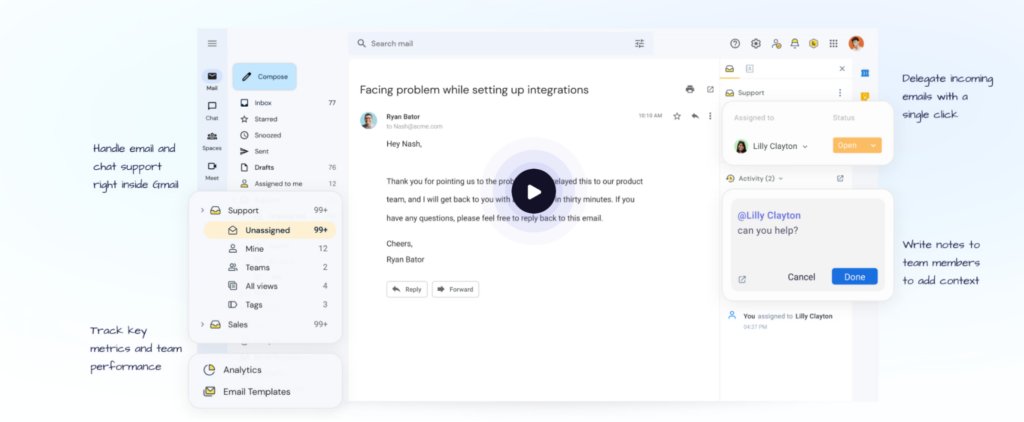 Centralized inbox to keep all communications in one place