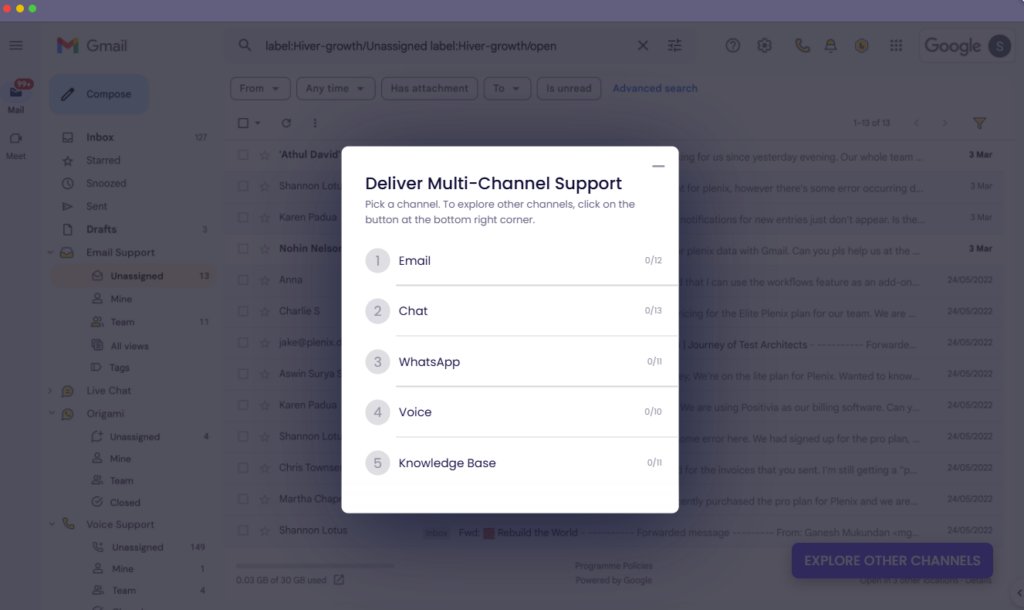 Multi-channel help desk