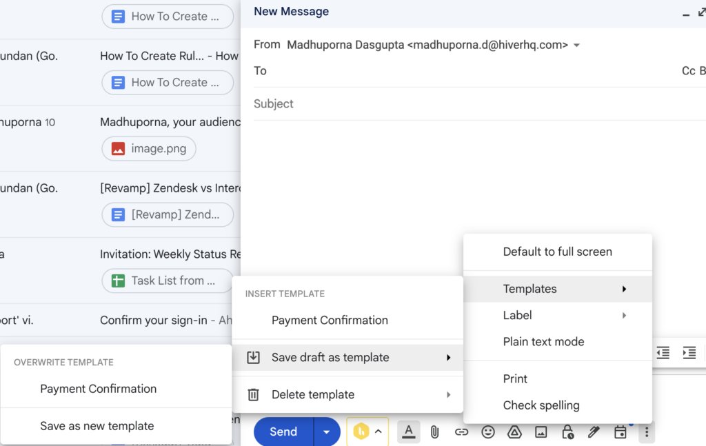 Gmail Templates