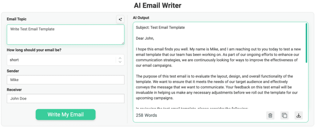 Prepostseo email writer