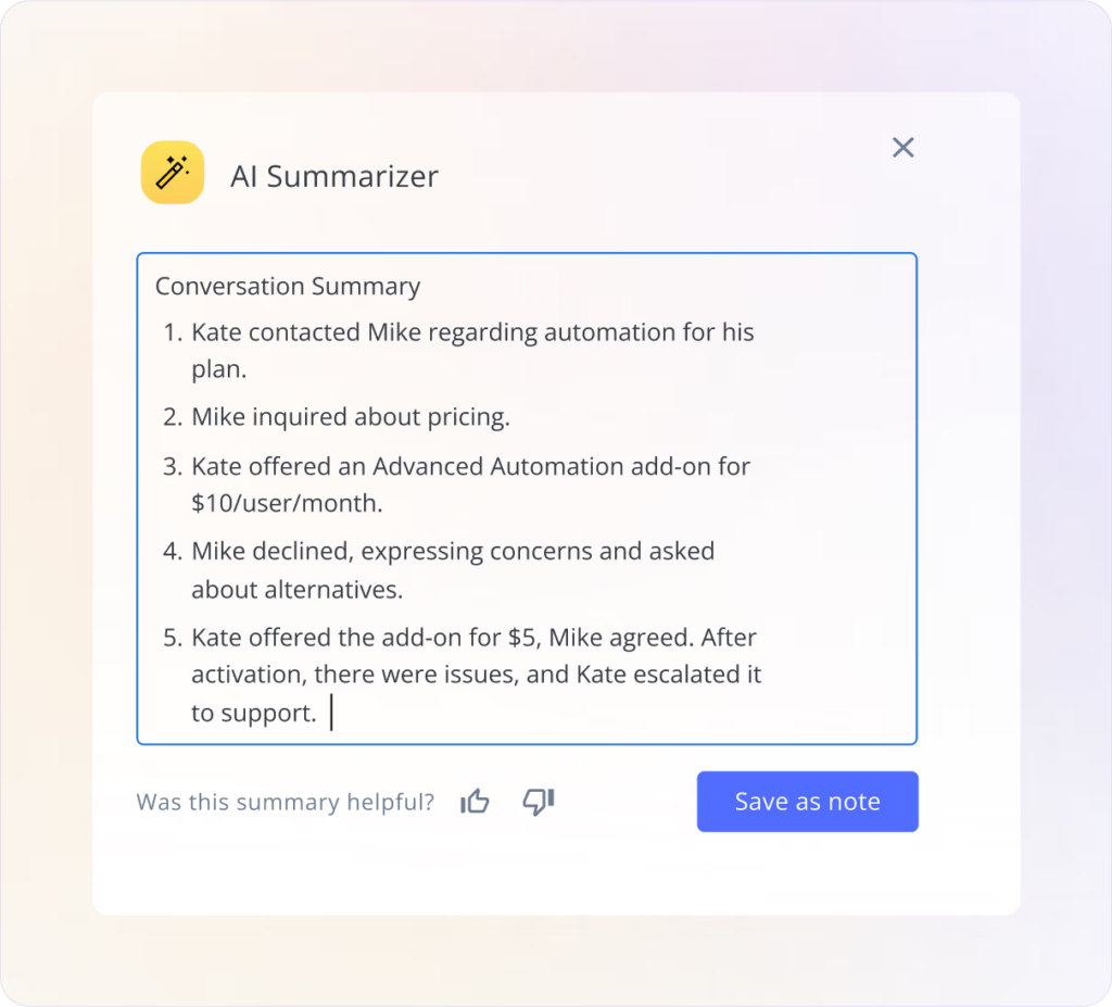 AI Summarizer by Hiver