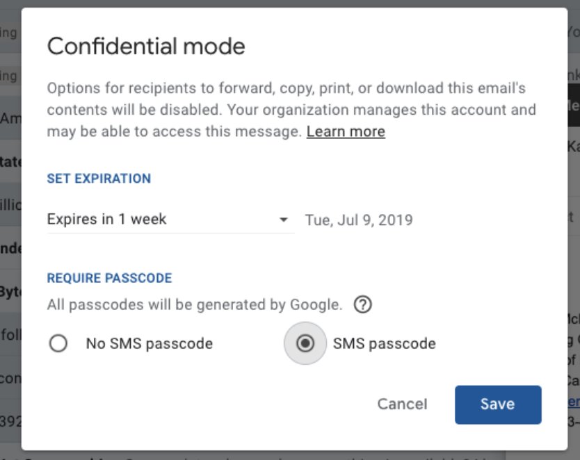 Gmail's Confidential Mode