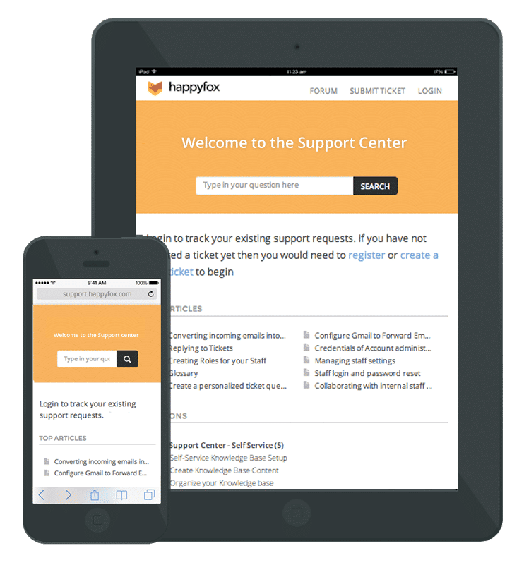 Happy Fox Customer Support Portal 