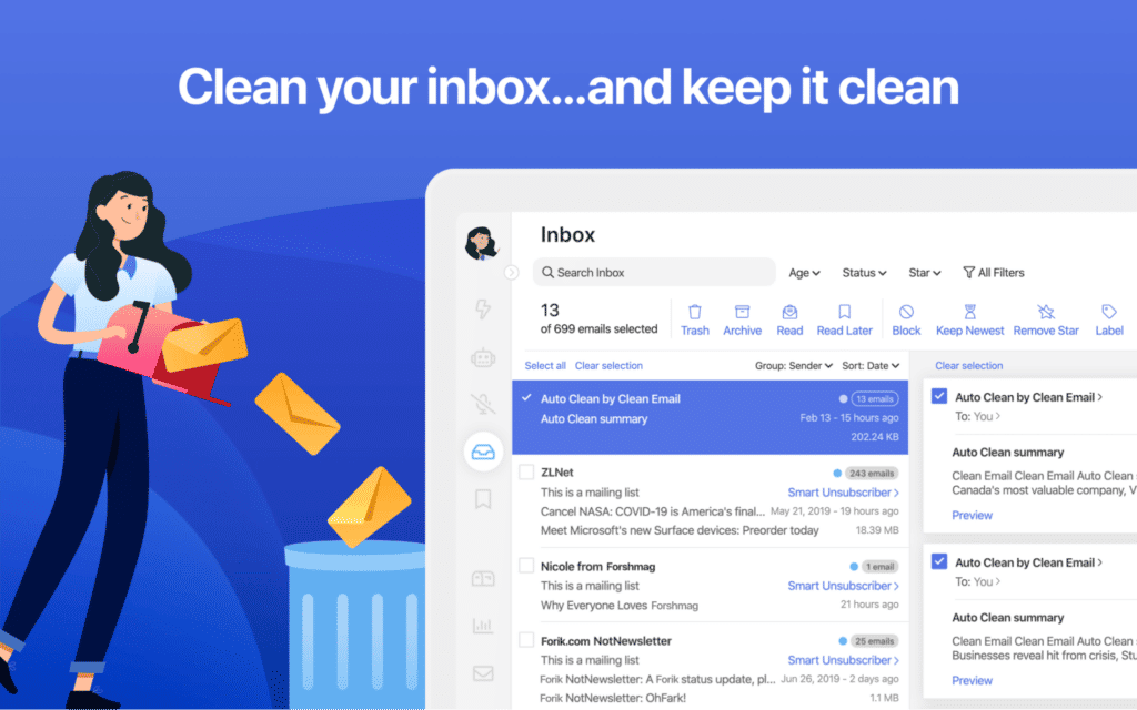 Clean your inbox