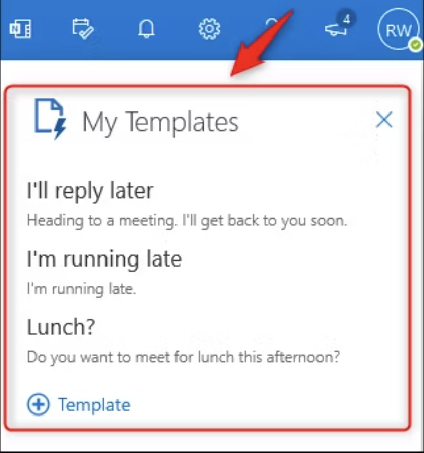 My Templates in outlook