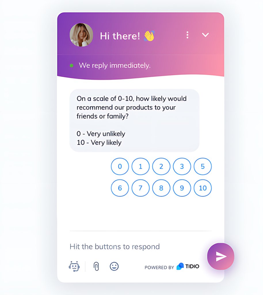 Chatbot collecting customer feedback