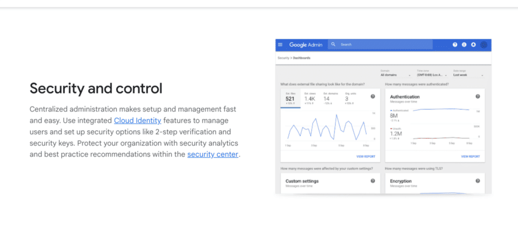 Security and Control in Admin account