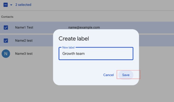 create distro list in gmail