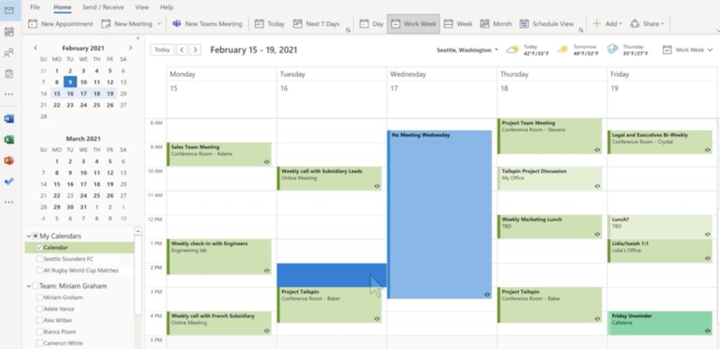 outlook calendar 