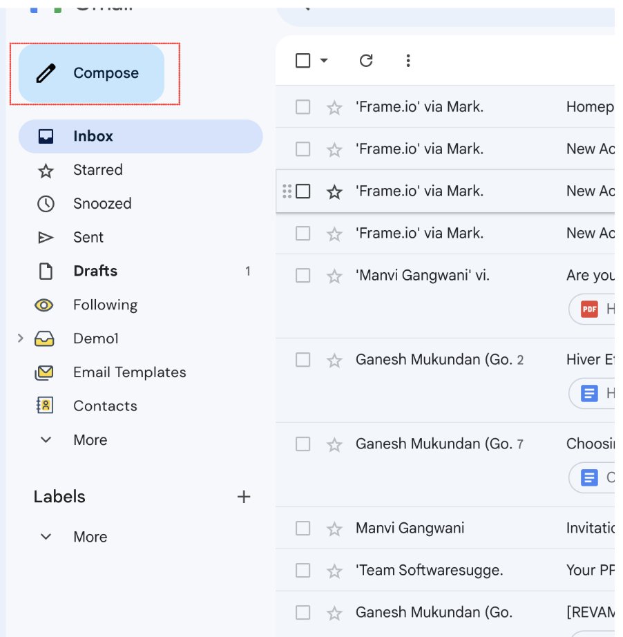 Compose button in Gmail