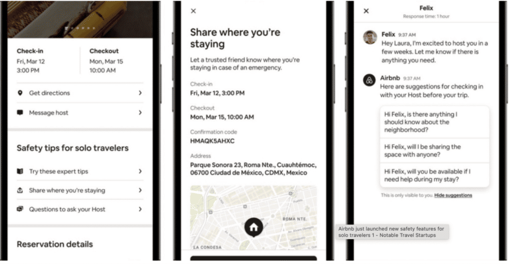 Airbnb’s safety features for solo travelers