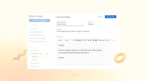 Create email templates with ease
