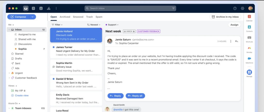 Front - collaborative platform to manage emails