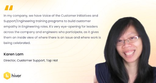 Voice of customer initiative