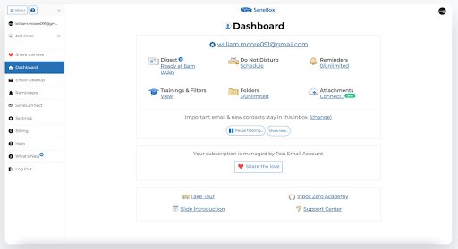 SaneBox for better inbox management