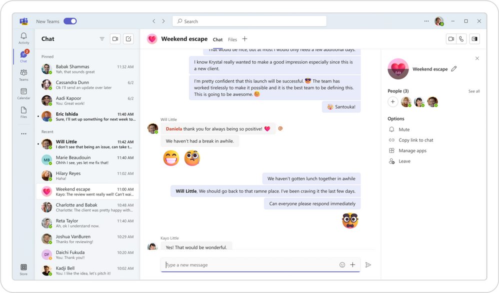 Microsoft Teams Interface 