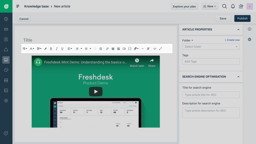 Freshdesk Knowledge Base