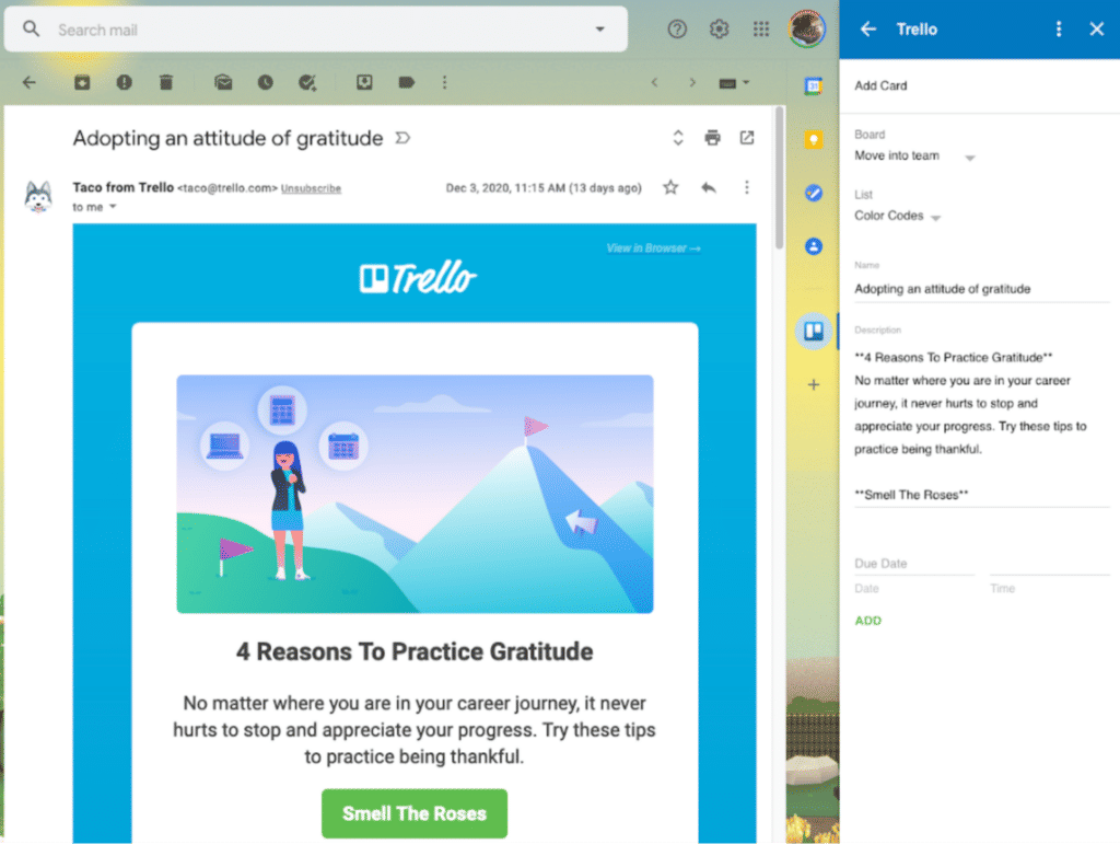 Trello for Gmail