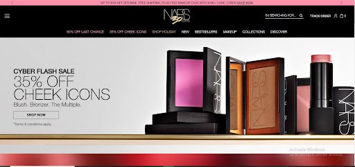 NARS 35% Cyber Sale on blush, bronzer, and The Multiple