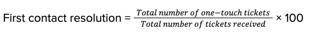 FCR Formula