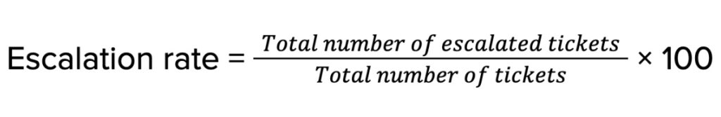 Escalation rate Formula