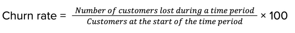 Churn Rate Formula