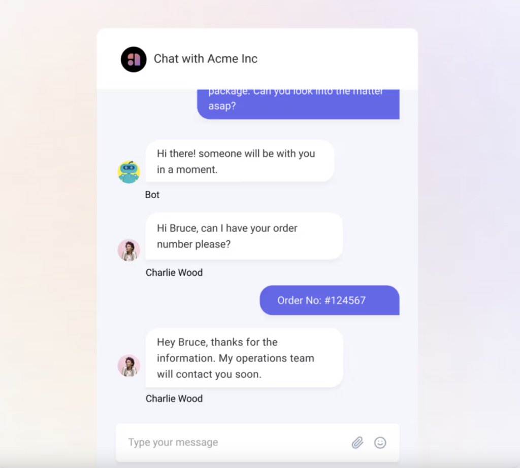 Hiver’s Chatbots handle routine customer queries while seamlessly handing off complex queries to human agents